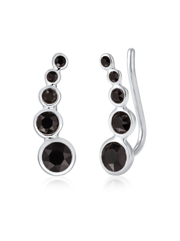 Elli Ohrringe 925 Sterling Silber in Schwarz