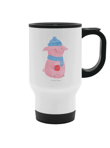 Mr. & Mrs. Panda Thermobecher To Go Schwein Glühwein ohne Spruch in Weiß