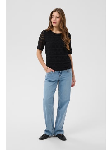 Cream Kurzarm-Bluse CRLirina Regular fit in Pitch Black