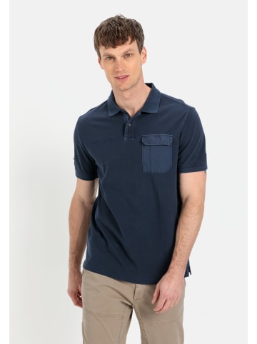 Camel Active Piqué Poloshirt aus zertifiziertem Organic Cotton in Dunkelblau