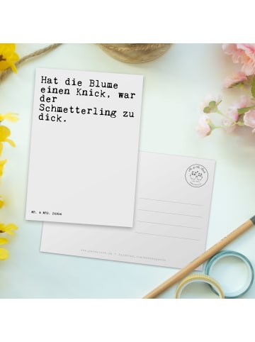 Mr. & Mrs. Panda Grußkarte Hat die Blume einen... mit Spruch in Weiß