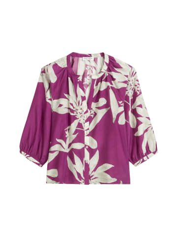 Marc O'Polo Print-Bluse regular in multi/fresh berry