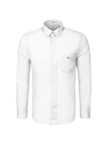 Gant Langarmhemd Reg Classic Poplin in weiss