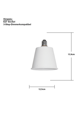 STAR Trading LED-Leuchtmittel ,Decoled Dream', E27, 3,5W, weiß, 3-stufig dimmbar, w