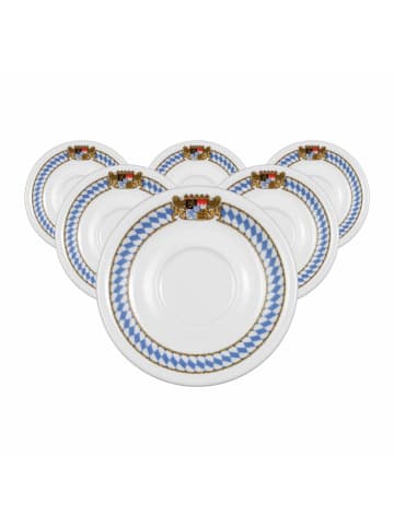 Seltmann Weiden 6er Set Kaffeeuntertassen Compact Bayern in Bunt ø 14,7 cm in bunt