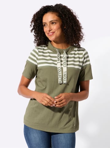 WITT WEIDEN Sweatshirt in khaki-ecru