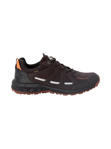 Jack Wolfskin SHOES "Woodland 2 Texapore Low" in espresso/dark red