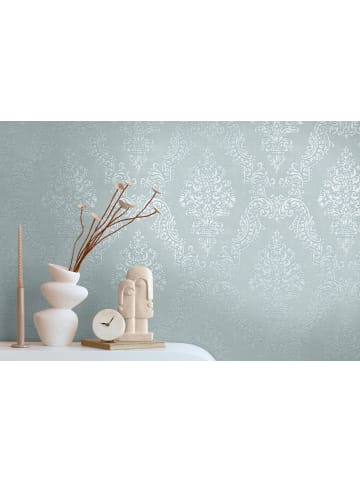 A.S. Création Tapete Majestic Ornament in Eisgrau