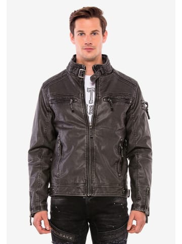 Cipo & Baxx Bikerjacke in Black