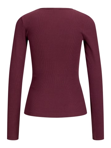 JJXX Langarm-T-Shirt in Winetasting