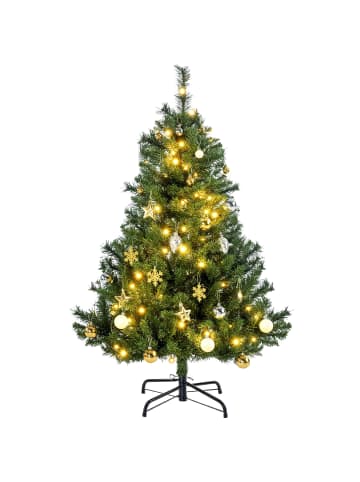HOMCOM Weihnachtsbaum-Ø95 x 150H cm-Grün