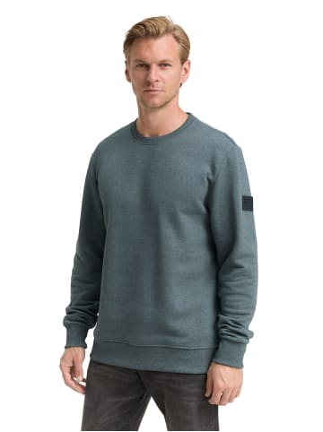Tom Tailor Sweatshirt STRUCTURED CREWNECK in Grau