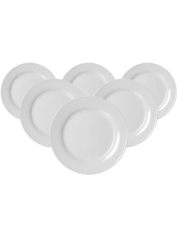 Ritzenhoff & Breker 6er Set Speiseteller Bianco in Weiß ø 24 cm in weiß