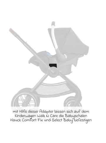 Hauck Adapter Babyschale Comfort Fix für Kinderwagen in schwarz