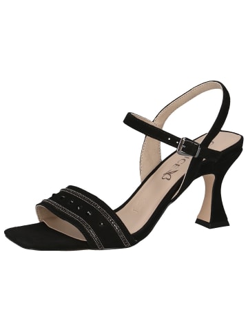 Caprice Sandalette in BLACK SUEDE