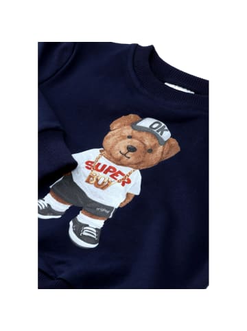 Nini Sweatshirt Teddybär in blau