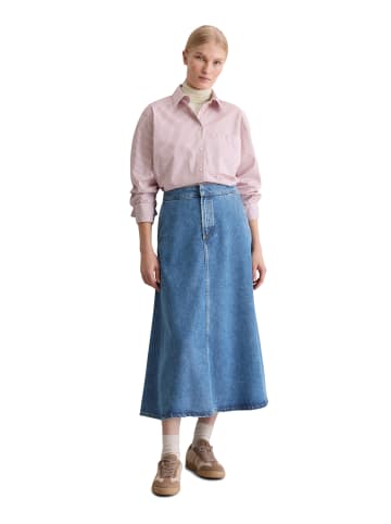 Marc O'Polo Streifenbluse oversize in Medium Red