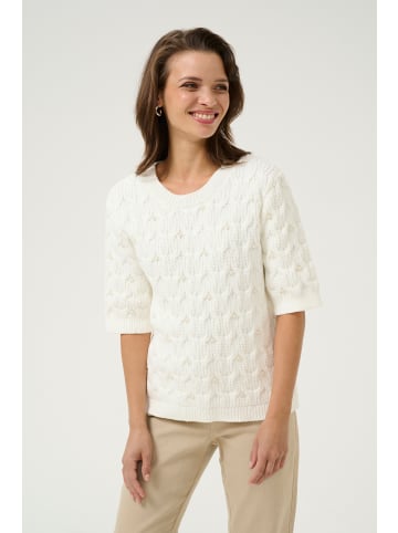 Kaffe Strickpullover KArinya Regular fit in Chalk