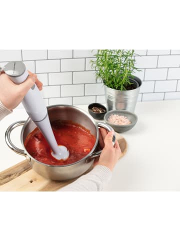 Gourmet Maxx Stabmixer 400W weiß/grau mit Messbecher Weiß