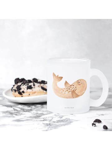 Mr. & Mrs. Panda Tasse Robbe Liegen ohne Spruch in Transparent