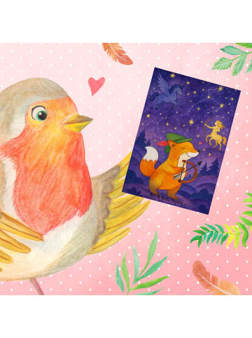 Mr. & Mrs. Panda Beileidskarte Schütze Astrologie Design ohne Sp... in Weiß