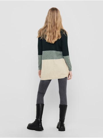 ONLY Lange Strickjacke Cardigan mit Taschen ONLQUEEN in Grün