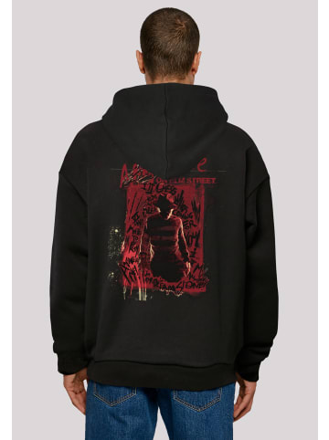 F4NT4STIC Ultra Heavy Hoodie Nightmare On Elm Street Freddy Silhouette in schwarz
