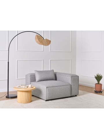 Beliani 2-tlg Sofaelement BRANDE in Grau symmetrisch