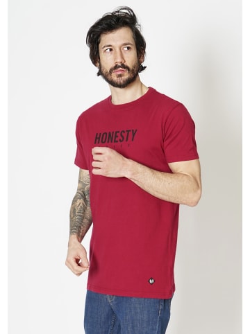 HONESTY RULES T-Shirt " Logo " in rot