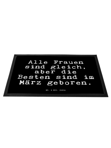 Mr. & Mrs. Panda Bodenvorleger Alle Frauen sind gleich,... mit S... in Schwarz