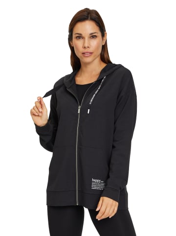 Betty Barclay Sweatjacke mit Kapuze in Schwarz