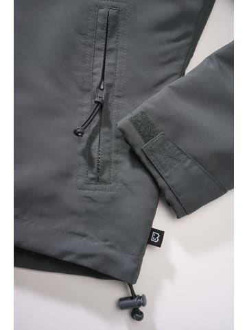 Brandit Jacke "Women Frontzip Windbreaker" in Grau