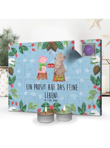 Mr. & Mrs. Panda Kerzen Adventskalender Glühschwein Sause mit Sp... in Eisblau