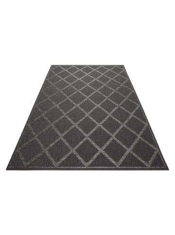 Esprit home Outdoorteppich "Sparkle Outdoor (Rhomb)" in Navy/Silber