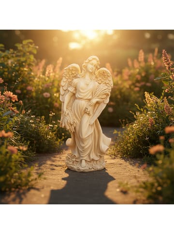 relaxdays Grabengel "XXL" in Creme - (B)23 x (H)46,5 x (T)14 cm