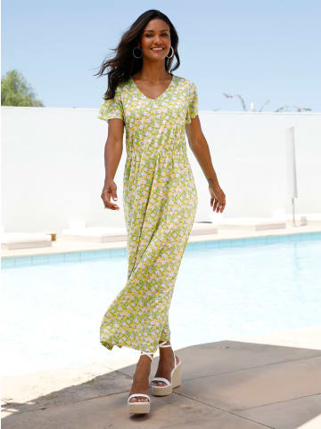 Sieh an! Shirtkleid in ecru-lila-bedruckt