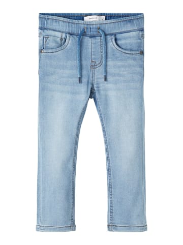 name it Schlupfjeans in light blue denim