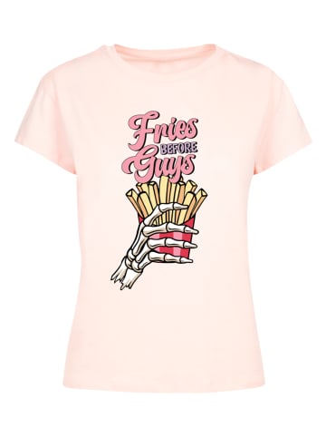 F4NT4STIC Ladies Box Tee Anti Valentinstag Fries in pink
