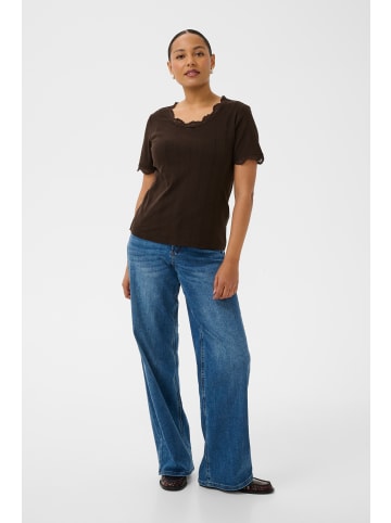 Kaffe T-shirt KAdina Regular fit in Coffee Bean