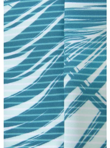 LASCANA ACTIVE Crop-Bikini-Top in petrol bedruckt