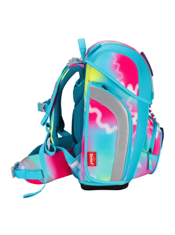 Scout Genius Exklusiv Safety Light Schulranzen-Set in Happy Rainbow