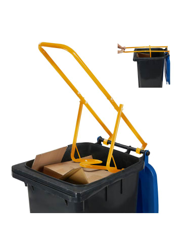 relaxdays Müllpresse in Gelb