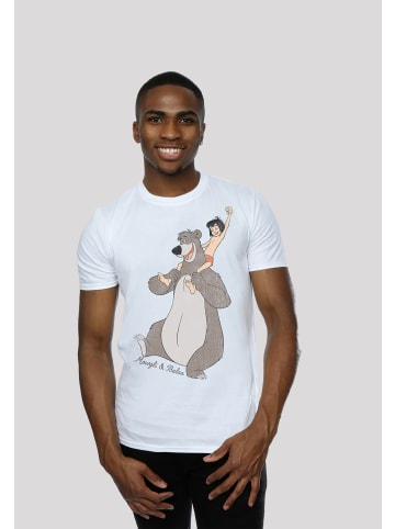 F4NT4STIC T-Shirt Disney Dschungelbuch Mogli und Balu in weiß