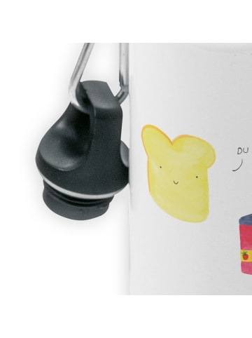 Mr. & Mrs. Panda Kindertrinkflasche Toast Marmelade ohne Spruch in Weiß