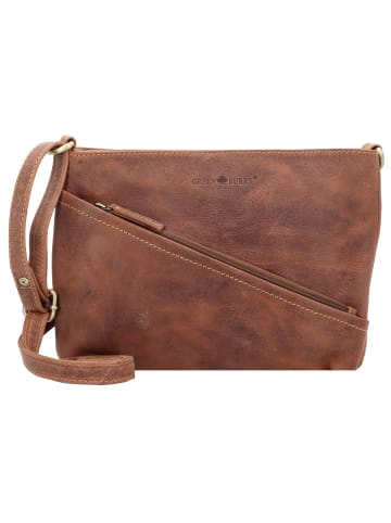 Greenburry Vintage Umhängetasche Leder 25 cm brown
