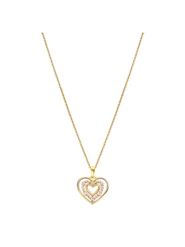 LOTUS silver Anhänger Silber 925 Sterling Silber Zirkonia Herz Halsketten