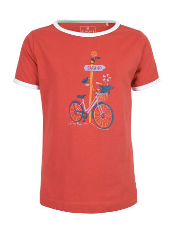 elkline T-Shirt Zum Strand in mandarin