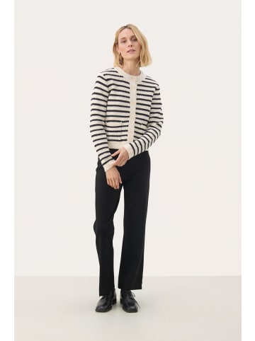 PART TWO Strickjacke ElmiePW Gerade Passform in Dark Navy Stripe