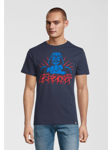 Recovered T-Shirt Star Wars Vader Japanese  Navy in blau-schwarz