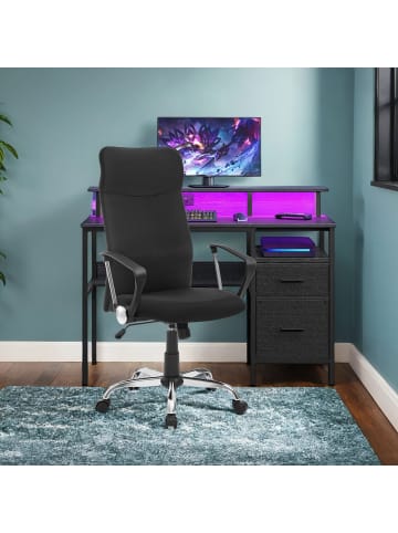 SONGMICS Bürostuhl Kime in Schwarz - (B)59 x (H)122.7 x (T)58 cm